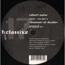Robert Natus Manner Of Death USED VINYL 12INCH 33 S RPM 45 RPM EP