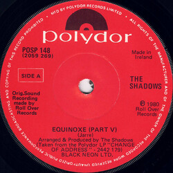 The Shadows Equinoxe (Part V) USED VINYL 7INCH 45 RPM SINGLE