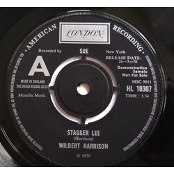 Wilbert Harrison Stagger Lee USED VINYL 7INCH 45 RPM SINGLE PROMO