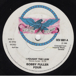 The Bobby Fuller Four / Link Wray I Fought The Law / Rumble USED VINYL 7INCH 45 RPM SINGLE MONO