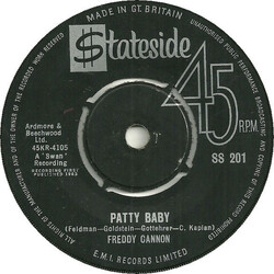 Freddy Cannon Patty Baby USED VINYL 7INCH 45 RPM SINGLE