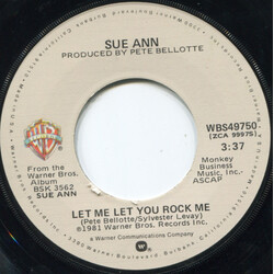 Sue Ann Carwell Let Me Let You Rock Me USED VINYL 7INCH 45 RPM SINGLE STEREO