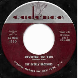 Everly Brothers Devoted To You / Bird Dog VINYL 7" USED