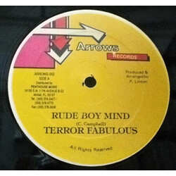 Terror Fabulous Rude Boy Mind USED VINYL 12INCH 45 RPM