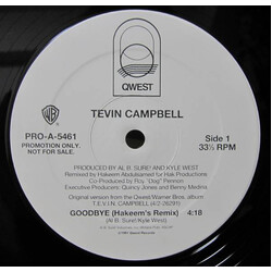 Tevin Campbell Goodbye USED VINYL 12INCH 33 S RPM PROMO