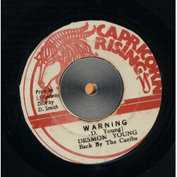 Desmond Young / The Caribs (2) Warning USED VINYL 7INCH 45 RPM
