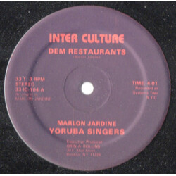 Yoruba Singers Dem Restaurants / Why Can't We Live Together USED VINYL 12INCH 33 S RPM