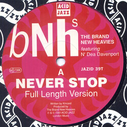 The Brand New Heavies / N'Dea Davenport Never Stop USED VINYL 12INCH 45 RPM