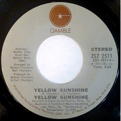 Yellow Sunshine Yellow Sunshine / Don't Tell Me Later Girl USED VINYL 7INCH 45 RPM SINGLE