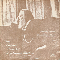 Johannes Brahms / John Obetz The Chorale Preludes Of Johannes Brahms Vinyl LP USED