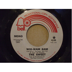 The Sweet Wig Wam Bam USED VINYL 7INCH 45 RPM SINGLE PROMO STEREO MONO