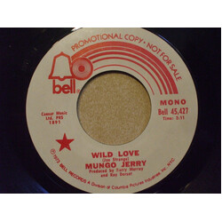 Mungo Jerry Wild Love USED VINYL 7INCH 45 RPM SINGLE PROMO