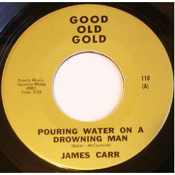 James Carr Pouring Water On A Drowning Man / The Dark End Of The Street USED VINYL 7INCH SINGLE