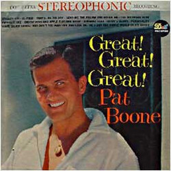 Pat Boone Great! Great! Great! Vinyl LP USED