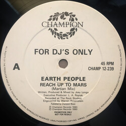 Earth People Reach Up To Mars VINYL 12" USED
