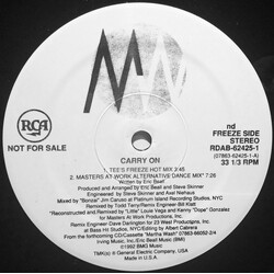 Martha Wash Carry On (The Todd Terry Released Project) VINYL 12" USED