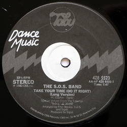 The S.O.S. Band Take Your Time (Do It Right) USED VINYL 12INCH 33 S RPM