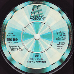 Stevie Wonder I Wish USED VINYL 7INCH SINGLE 45 RPM