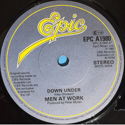 Men At Work Down Under USED VINYL 7INCH 45 RPM SINGLE STEREO