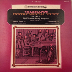 Telemann Society Orchestra / Richard Schulze Telemann: Instrumental Music Volume II Vinyl LP USED