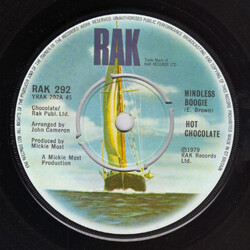 Hot Chocolate Mindless Boogie USED VINYL 7INCH SINGLE 45 RPM