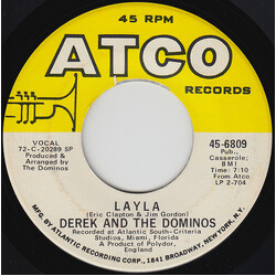 Derek & The Dominos Layla USED VINYL 7INCH 45 RPM SINGLE