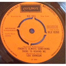 Lou Johnson (There's) Always Something There To Remind Me / A Message To Martha? USED VINYL 7INCH 45 RPM SINGLE