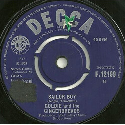 Goldie & The Gingerbreads Sailor Boy / Please Please USED VINYL 7INCH 45 RPM SINGLE
