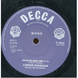 Lonnie Donegan / Chris Barber Rock Island Line USED VINYL 7INCH 45 RPM REISSUE MONO