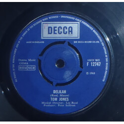 Tom Jones Delilah USED VINYL 7INCH 45 RPM SINGLE