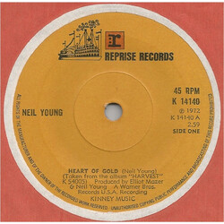 Neil Young Heart Of Gold USED VINYL 7INCH 45 RPM SINGLE