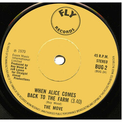 The Move When Alice Comes Back To The Farm USED VINYL 7INCH 45 RPM SINGLE STEREO
