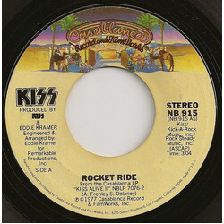 Kiss Rocket Ride USED VINYL 7INCH 45 RPM SINGLE STYRENE STEREO