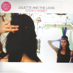 Juliette & The Licks Sticky Honey Vinyl 7" USED