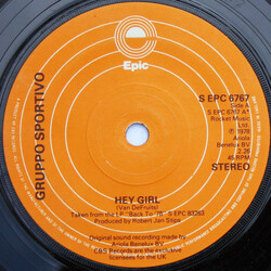 Gruppo Sportivo Hey Girl USED VINYL 7INCH 45 RPM