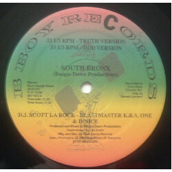 DJ Scott La Rock / KRS-One / D-Nice South Bronx USED VINYL 12INCH 33 S RPM STEREO