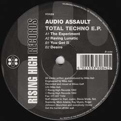 Audio Assault Total Techno E.P. VINYL 12" USED