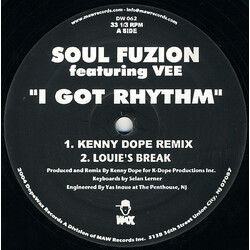 Soul Fuzion I Got Rhythm USED VINYL 12INCH 33 S RPM