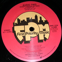 Audio Two Hickeys Around My Neck USED VINYL 12INCH 33 S RPM PROMO