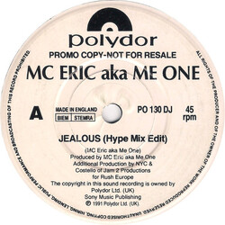 MC Eric Jealous / R U Conscious USED VINYL 7INCH 45 RPM PROMO