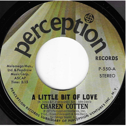 Charen Cotten A Little Bit Of Love Vinyl 7" USED