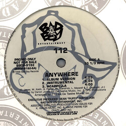 112 Anywhere USED VINYL 12INCH 33 S RPM PROMO