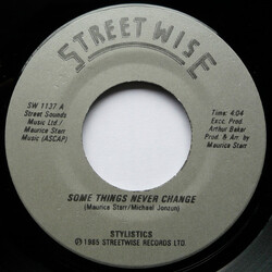 The Stylistics Some Things Never Change / Row Your Love USED VINYL 7INCH 45 RPM SINGLE