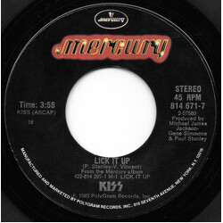 Kiss Lick It Up / Dance All Over Your Face USED VINYL 7INCH 45 RPM SINGLE STYRENE