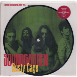 Soundgarden Rusty Cage USED VINYL 7INCH 45 RPM LIMITED EDITION NUMBERED PICTURE DISC