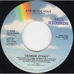 George Strait Ace In The Hole Vinyl 7" USED