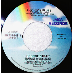 George Strait Lovesick Blues VINYL 7" USED