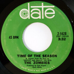 The Zombies Time Of The Season USED VINYL 7INCH 45 RPM SINGLE