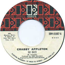 Crabby Appleton Go Back USED VINYL 7INCH 45 RPM SINGLE MONO