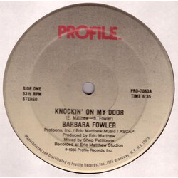 Barbara Fowler Knockin' On My Door USED VINYL 12INCH 33 S RPM SINGLE STEREO
